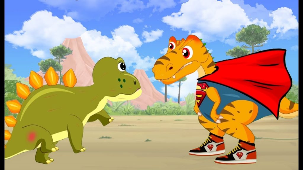 Tyrannosaurus rex Dinosaur Wants To Be A Hero | Funny Dinosaur Videos For Children