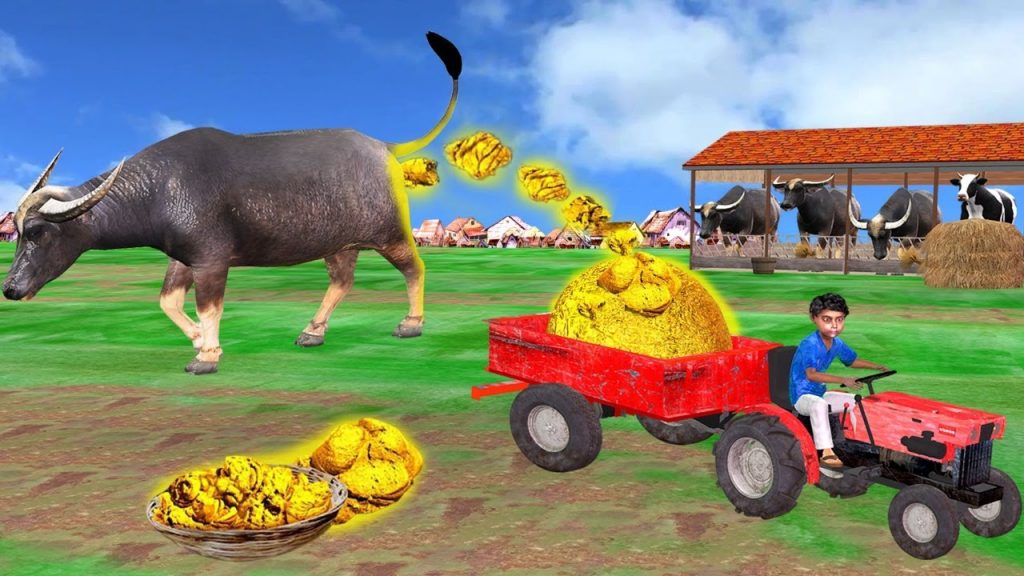 मिनी ट्रैक्टर भैंस सोना Mini Tractor Buffalo Gold Loading Comedy Video हिंदी कहानियां Hindi Kahaniya