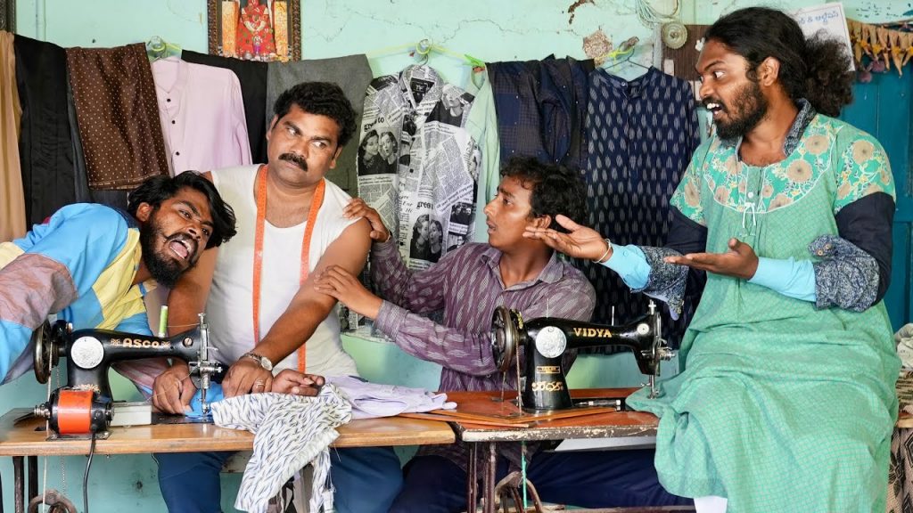 అంజి మామ టైలర్ షాప్ | My Village Show Comedy