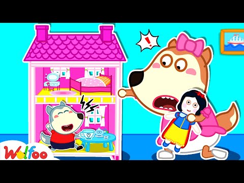 Wolfoo Pretend Play with Giant Doll House – Funny stories with toys for kids | Wolfoo Family