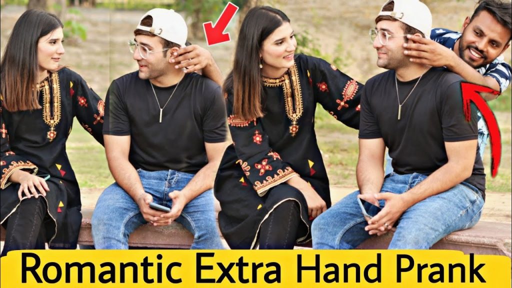Romantic Extra Hand Prank@Crazy Comedy
