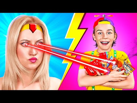 MY NANNY IS A SUPERHERO || Life in Family with Superpowers | Funny Babysitters Struggles by 123 GO!