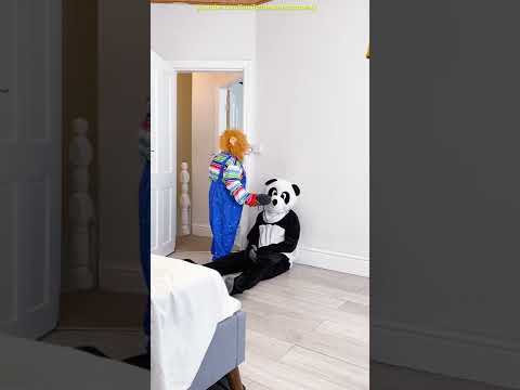 Scary LION prank Panda Funny Prank funny video try not to laugh Junya1gou TIKTOK India prank 2022