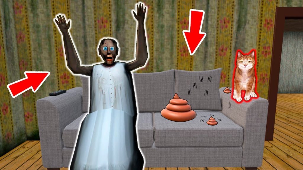 Granny vs New Sofa vs Cat – funny horror animation parody (p.176 ep.1)