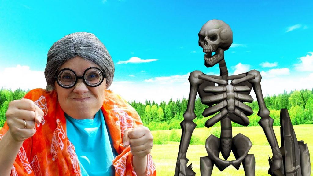 Super Granny VS Skeleton  Team funny battle