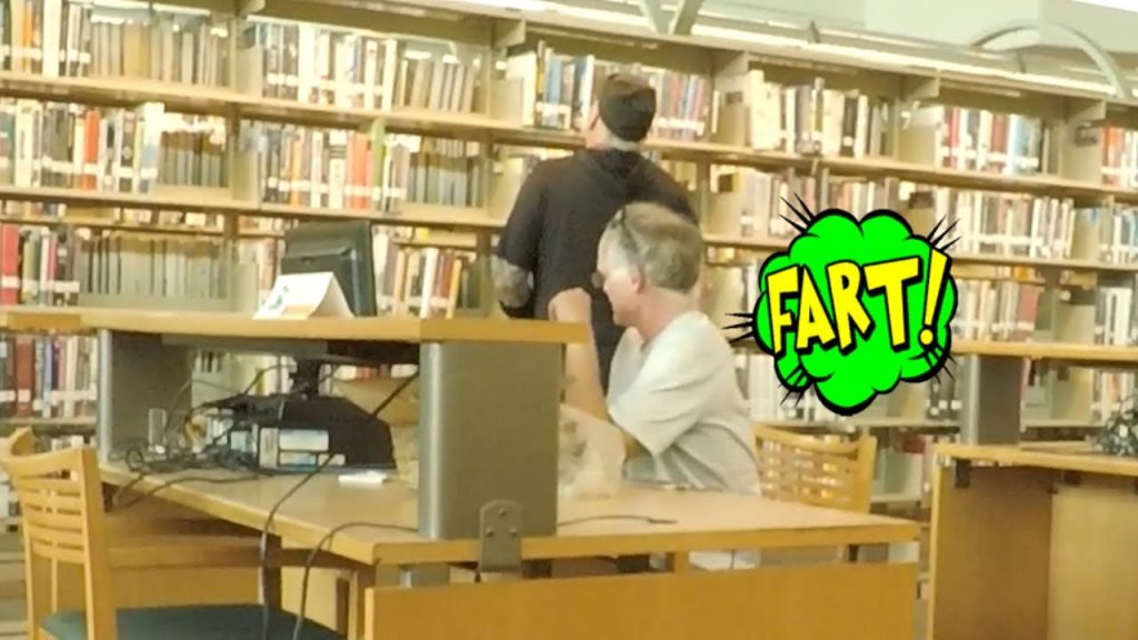 Funny Wet Fart Prank in The Library | The Sharter Toy