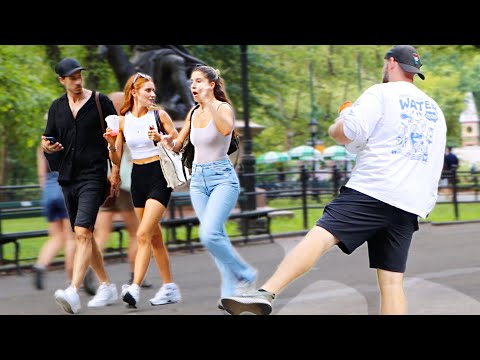 Funny WET Fart Prank in NYC! Daddy’s MAGIC Trick!!