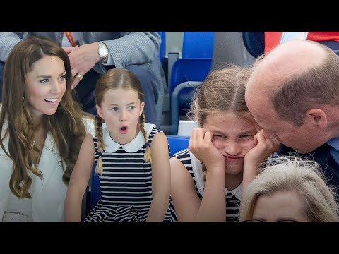 Princess Charlotte Makes FUNNY FACES at Commonwealth Games