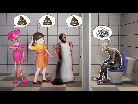Granny vs Mommy Long Legs vs Squid Doll MorAni Funny Horror Animation