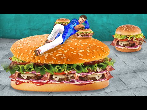 बर्गर बिस्तर Burger Bed Thief Comedy Video Hindi Kahaniya Bedtime Moral Stories Funny Comedy Kahani