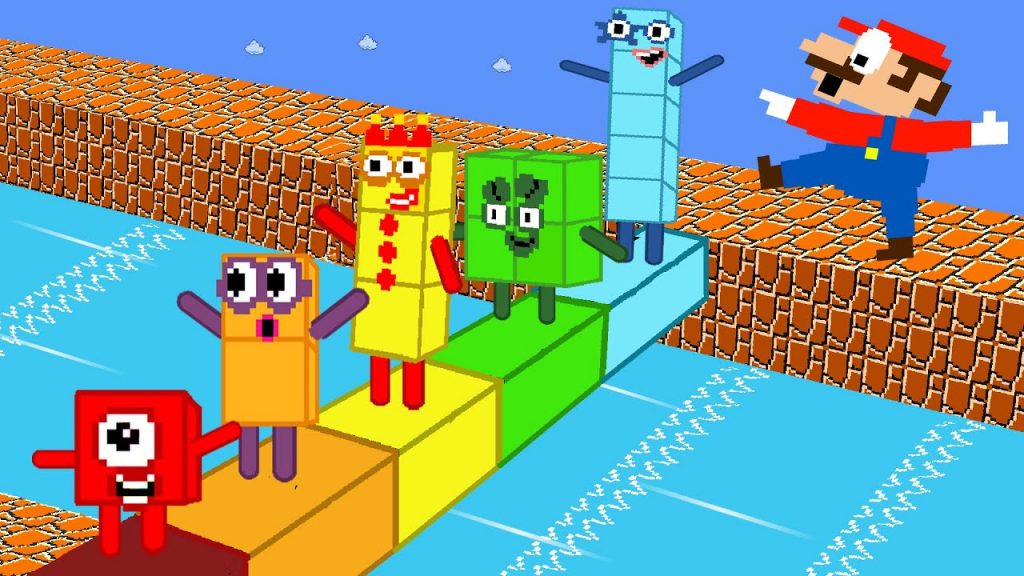 Mario Escape vs Numberblocks Funny mix level up Maze | Game Animation