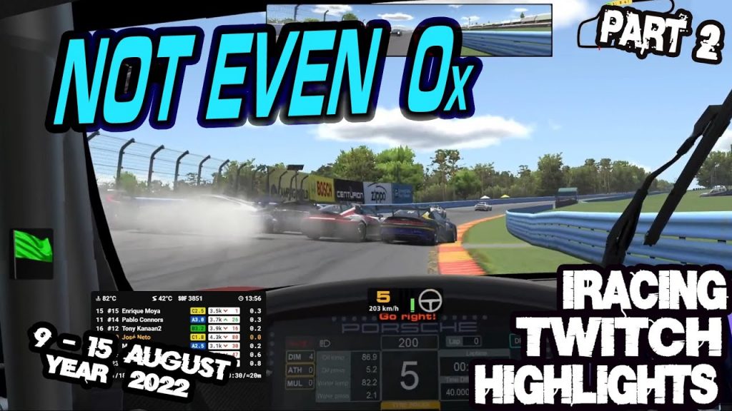 iRacing Twitch Highlights 22S3W9P2 9 – 15 August 2022 Part 2 Funny moves saves wins fails