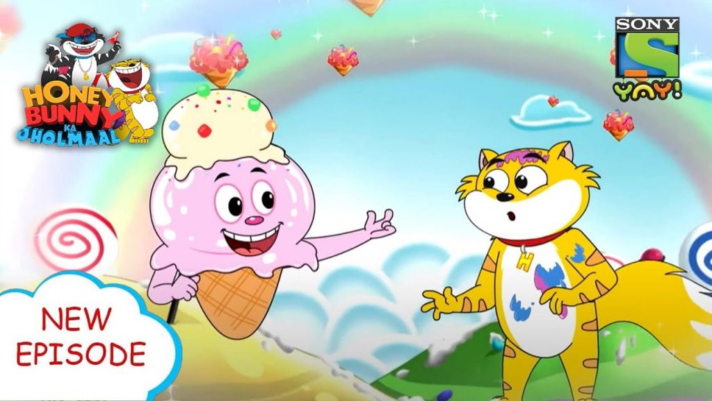 आइसक्रीम का झोल | Funny videos for kids in Hindi | बच्चों की कहानियाँ | हनी बन्नी का झोलमाल