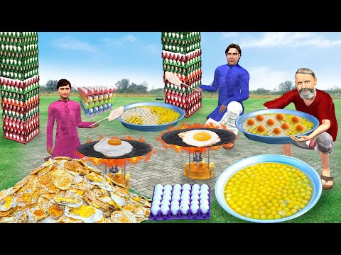 1000 अंडा आमलेट खाना बनाना 1000 Eggs Omelette cooking Hindi Comedy Must Watch New Funny Comedy Video