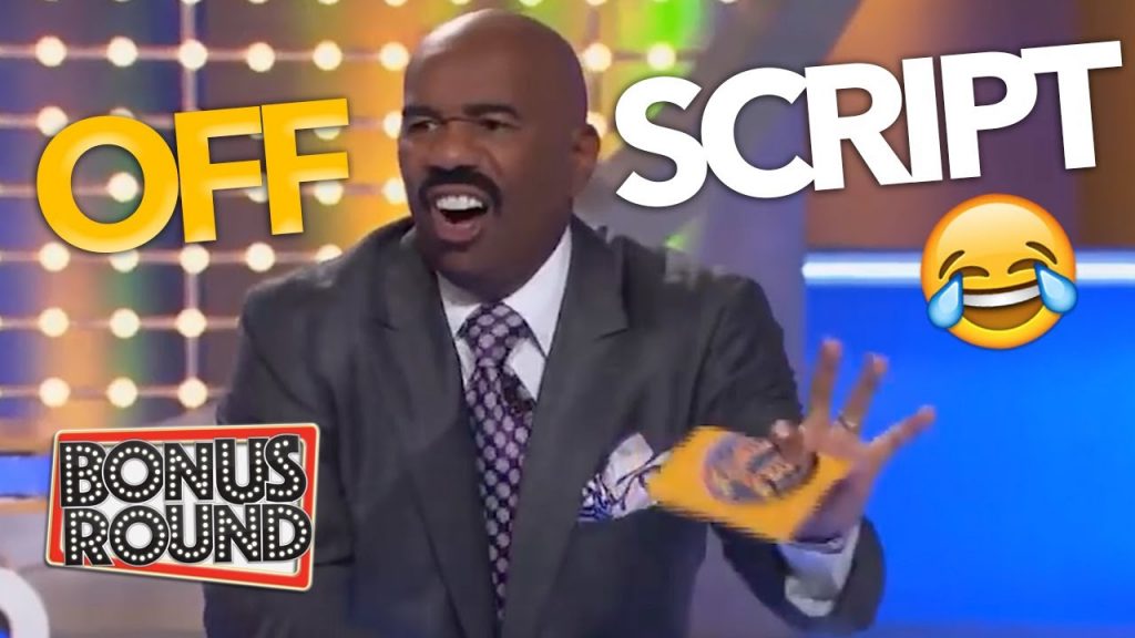 6 FUNNY TIMES STEVE HARVEY WENT OFF SCRIPT On Family Feud | Bonus Round