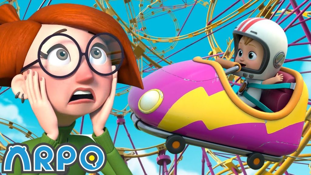 ARPO The Robot | Roller Coaster CHAOS!!! | NEW VIDEO | Funny Cartoons for Kids | Arpo and Daniel