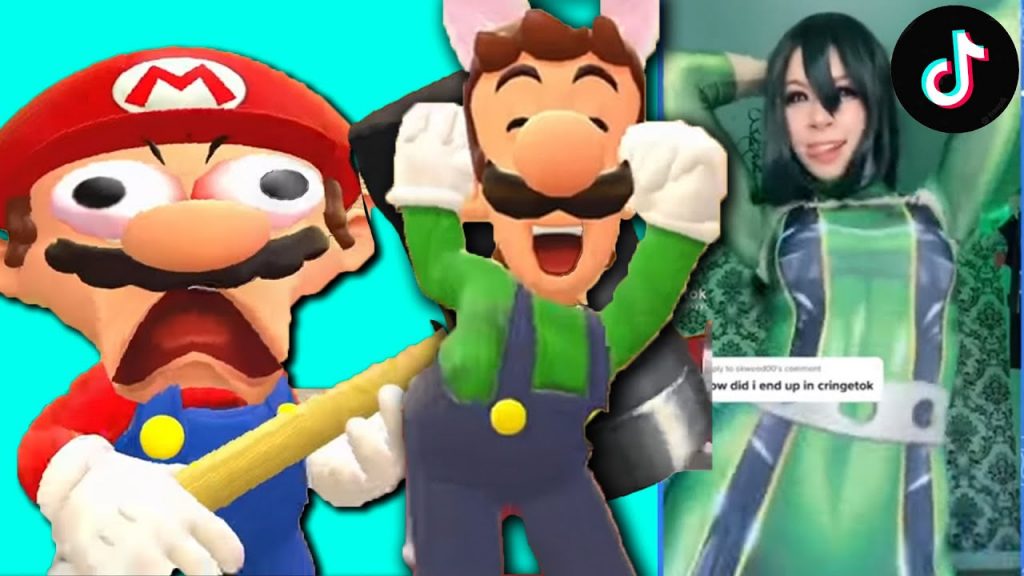 Mario Reacts To Funny Tik Toks 2 ft. Luigi