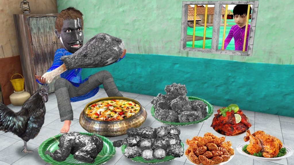 काला चिकन काला चेहरा Black Chicken Face Hindi Comedy Video Must Watch New Funny Comedy Moral Stories