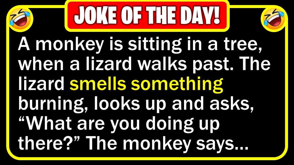 ðŸ¤£ BEST JOKE OF THE DAY! – A monkey is sitting in a tree, smoking a joint… | Funny Daily Jokes