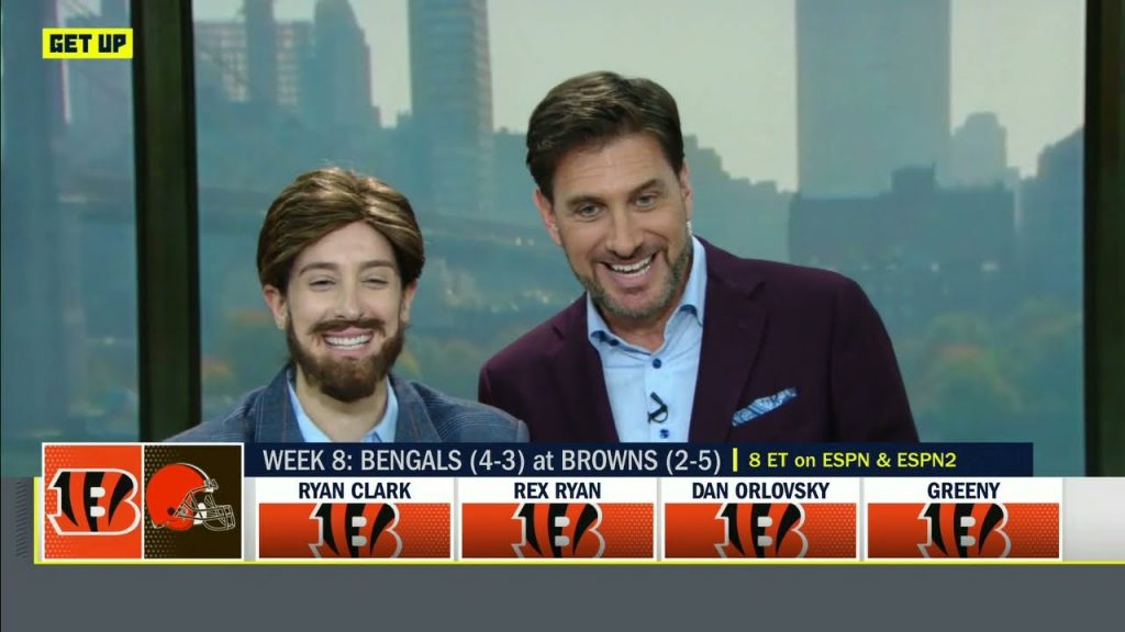 SEEING DOUBLE?! 2x the Greeny’s on set + Dan Orlovsky’s AWFUL Halloween joke 👻 | Get Up