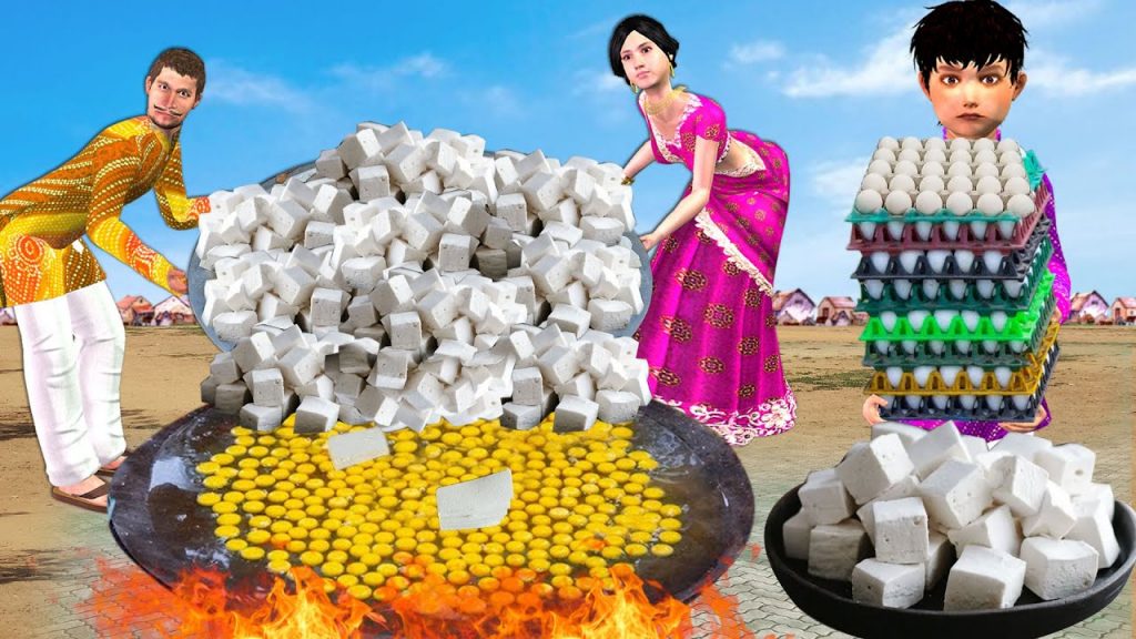 गांव अंडा आमलेट पनीर खाना बनाना Village Egg Paneer Cooking Hindi Kahaniya New Funny Comedy Video