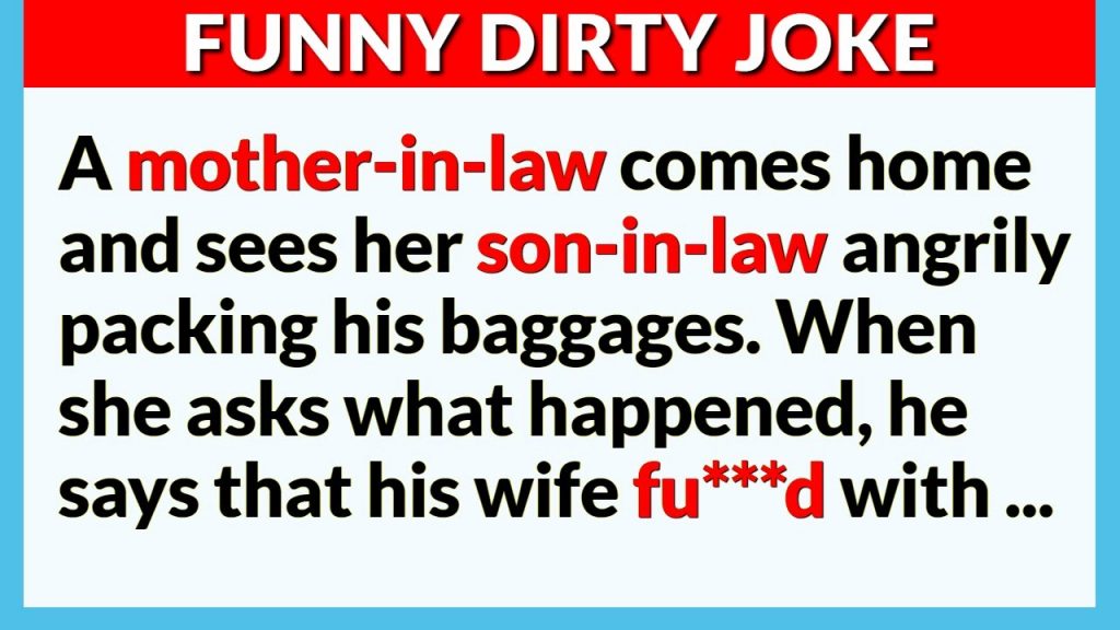 🤣 DIRTY JOKE TO MAKE YOU LAUGH | THE BEST COMEDY JOKES – A mother-in-law comes home from the shop