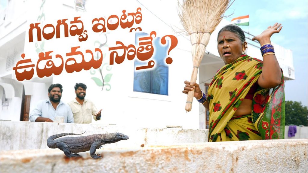 గంగవ్వ ఇంట్ల ఉడుము | My Village Show Comedy | Gangavva | Anil Geela | Chandu