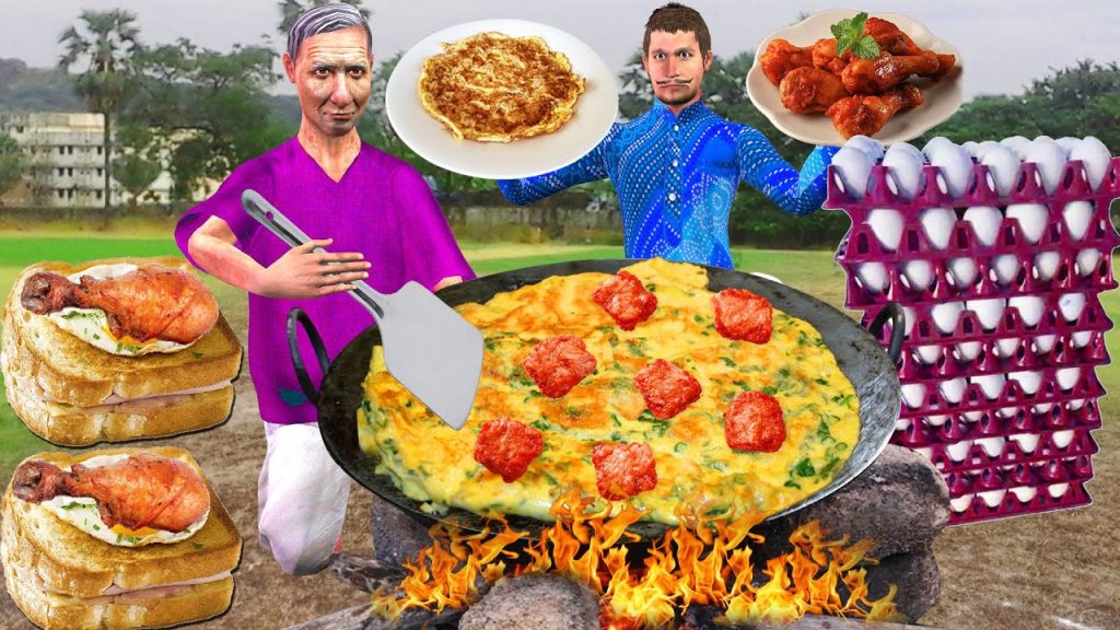 दादाजी रसोई मुर्गा अंडा आमलेट Village Grandpa Kitchen Egg Omelette Comedy Video New Funny Comedy