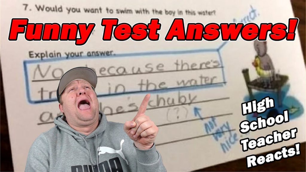 High School Teacher Reacts to Funny Test Answers!