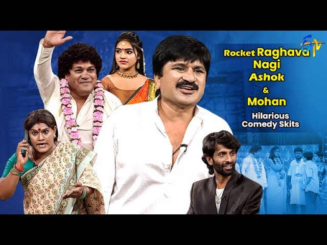 Rocket Raghava, Nagi, Ashok & Mohan Hilarious Comedy Skits | Jabardasth | ETV Telugu
