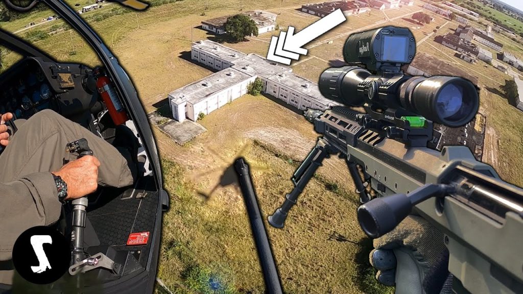 Sniping from a MILITARY HELICOPTER