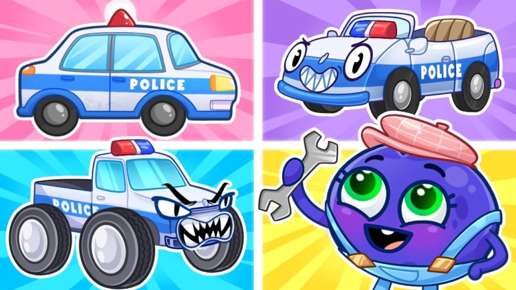 Police Monster Truck 🚔 Rescue Team is Here 🚒🚓🚑 Funny Video for Kids With Avocado Baby