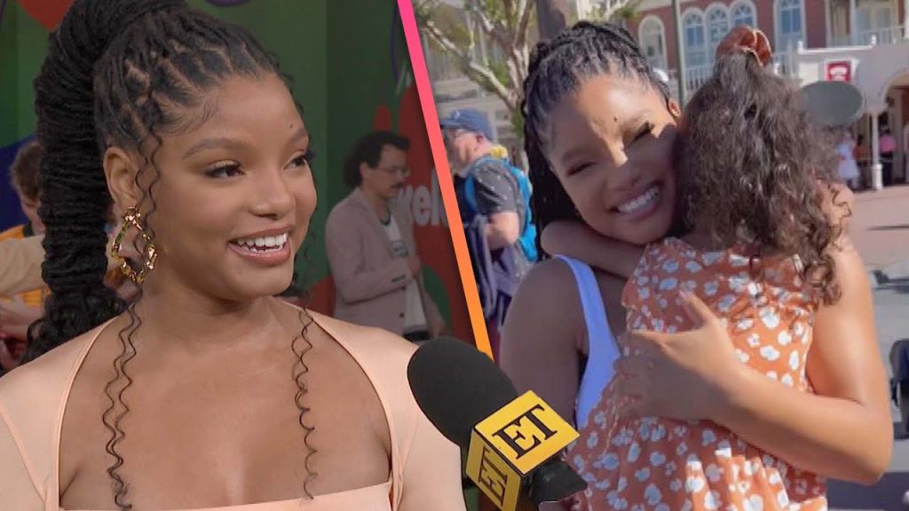 Halle Bailey CRIES After Little Mermaid Fan Refuses to Let Her Go