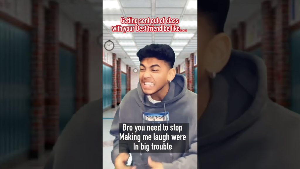 Getting sent out of class with your bestfriend be like…💀😂 #comedy #viral