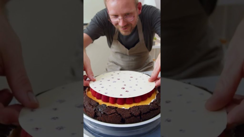 Chocolate is so versatile! 🍫🍓🥭🍰 #shorts #scrumdiddlyumptious #dessert #cake #chocolate #food #recipe