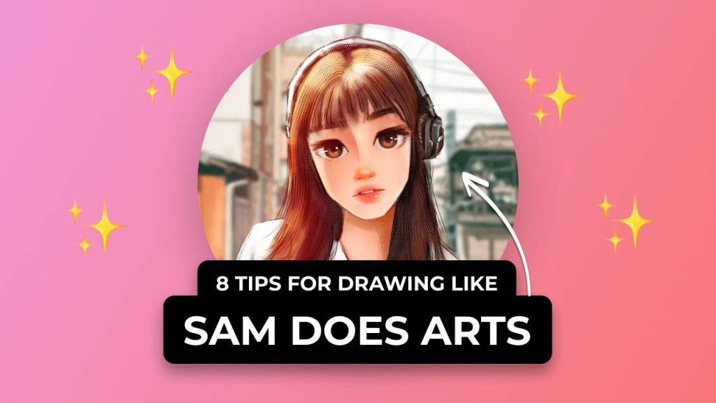 8 Tips For Drawing Like Sam Does Arts (#Shorts)