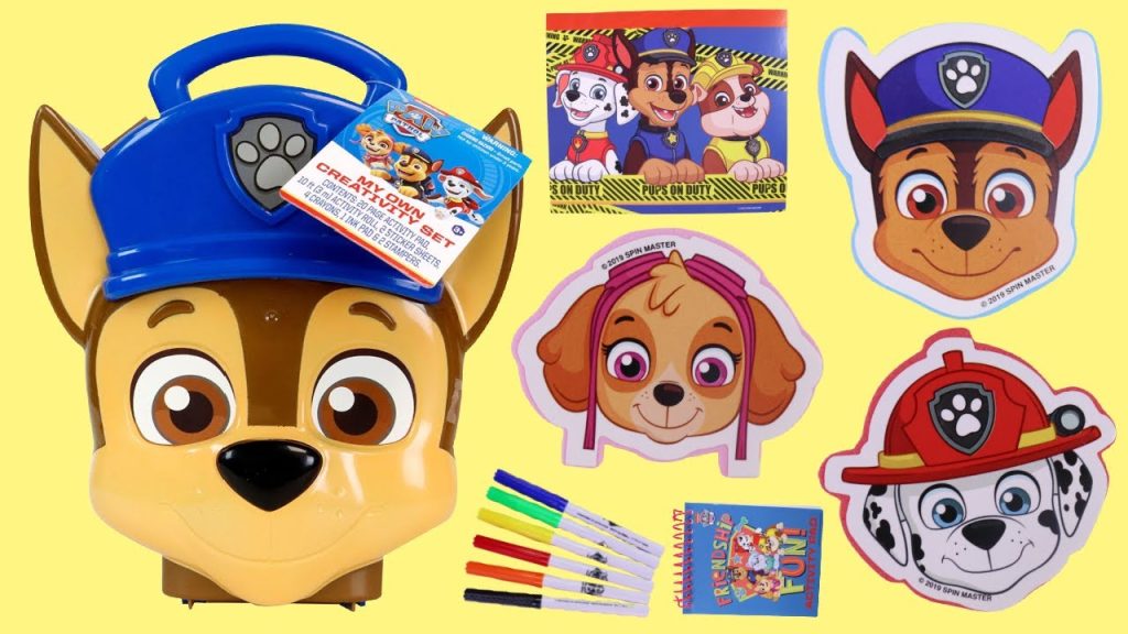 Paw Patrol Arts & Crafts Activity Set with Chase, Skye, Stamper, Stickers & Stampers