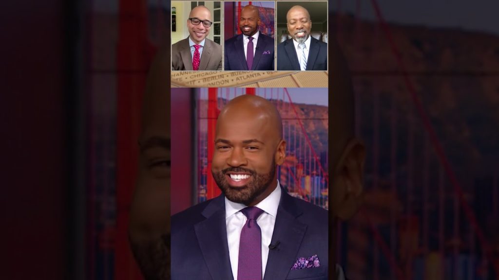 Victor Blackwell cracks joke with guests during panel