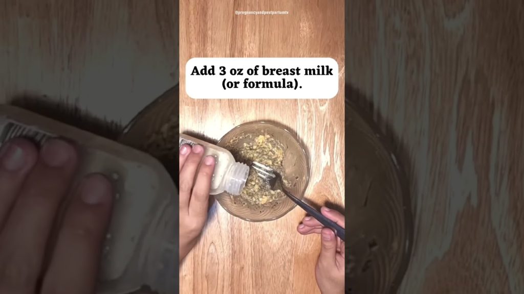 Breast Milk BABY FOOD Recipe✨ #shorts #babyledweaning