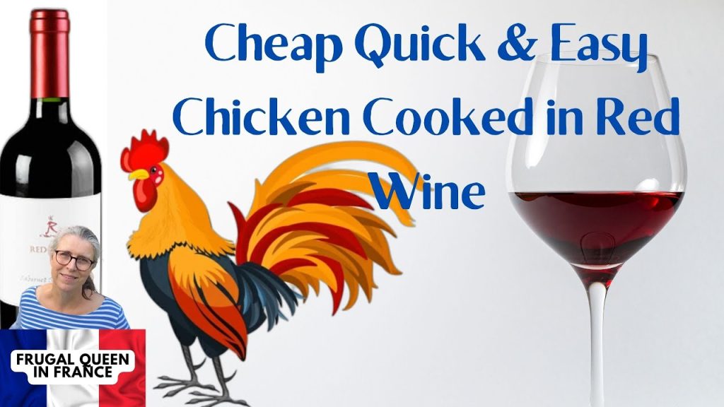 Cheap, Quick & Easy Chicken Cooked in Red Wine  #food #recipe #frugalfood #mealplan #coqauvin