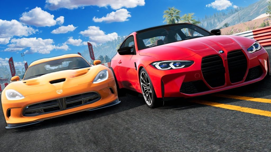 Testing SUPERCAR vs MUSCLE in Stunt Jump Races in BeamNG Drive Mods!
