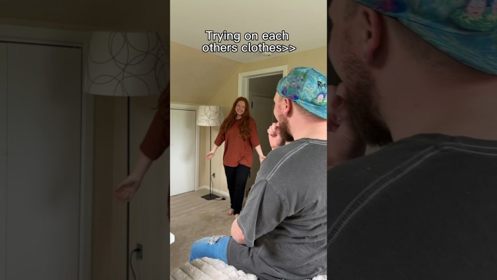 She looks so cute in my clothes 💛 @RegalNoise #couple #funny #comedy #relationship #joke #shorts