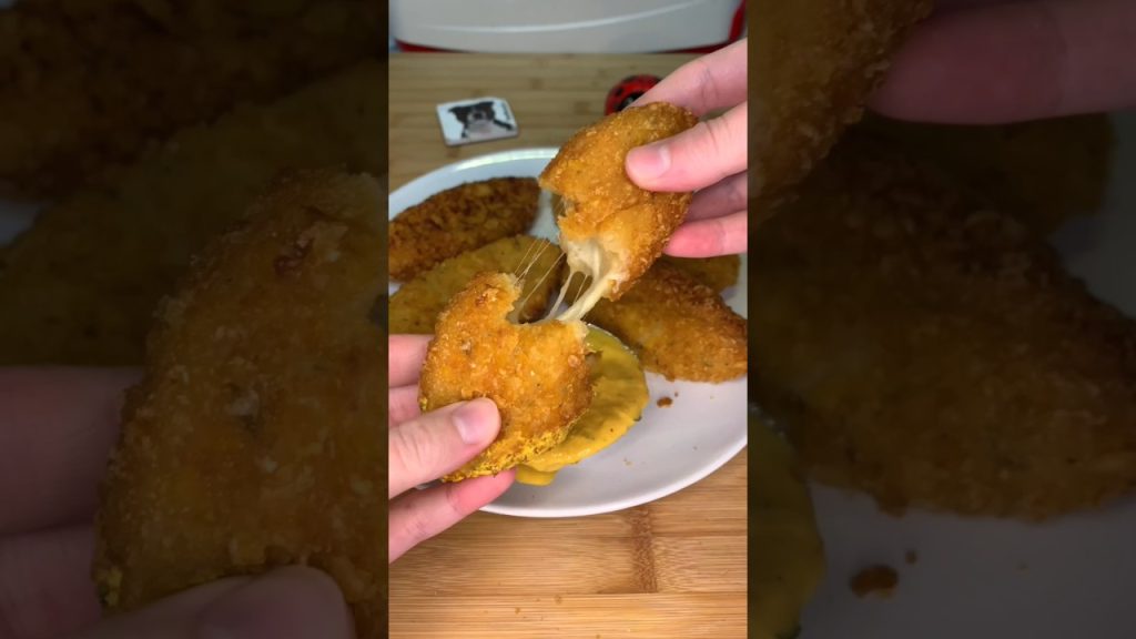 👩🏼‍🍳Recette : 🔥Crousti croquettes jambon-mozza 🧀 #food #recipe #asmr #eat #cheese #mukbang #cooking