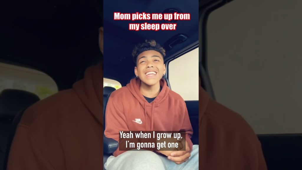 Mom picks me up from my sleep over…￼💀 #comedy #viral