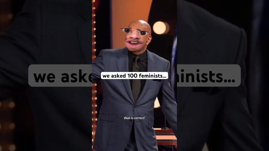 we asked 100 feminists… #shorts #comedy #funny
