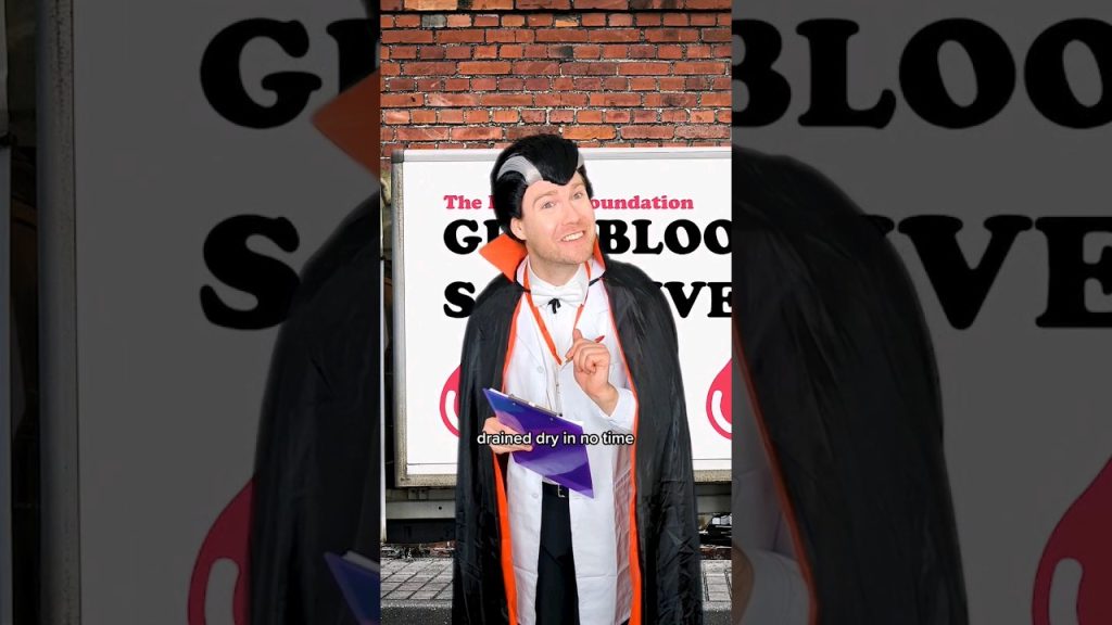 Dracula Wants You to Give Blood 🧛‍♂️ #comedy #vampire #shorts