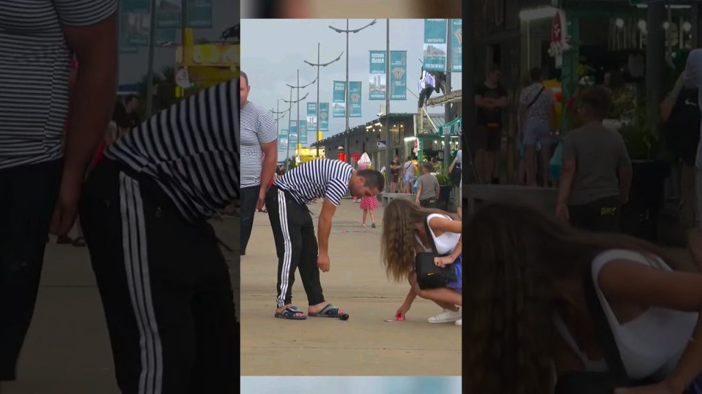 🔥 When a girl Dropping eggplant – AWESOME REACTIONS 😲 #funny #pranks #comedy