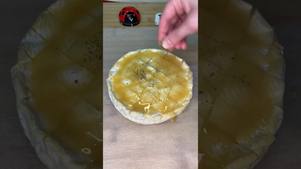 👩🏼🍳Recette de brie rôti au miel 🍯🧀 #food #recipe #asmr #eat #cheese #mukbang #cooking