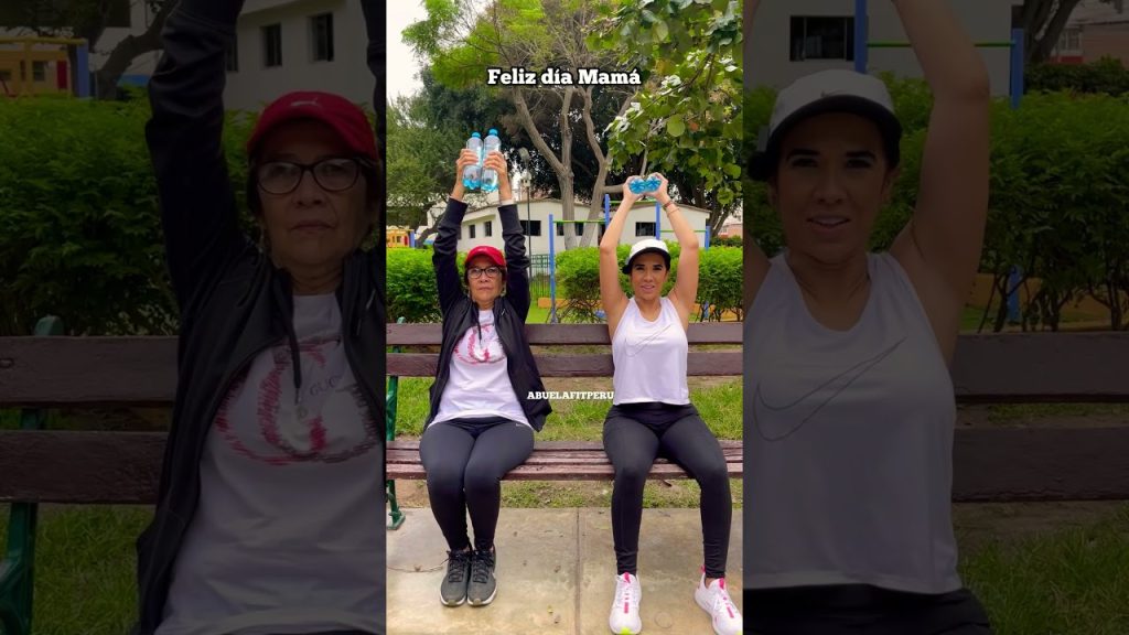 RUTINA DE BRAZOS FLÁCIDOS CON MAMÁ ❤️💪🏼 #abuelafitperu  #brazos #flacidez #fitness #mamá #fit