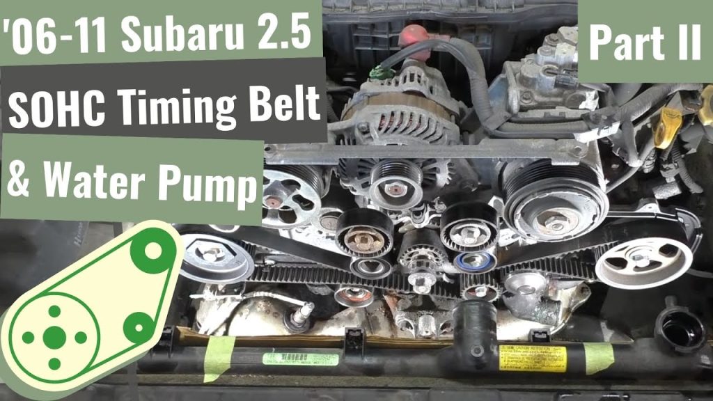 ’06 to ’11 Subaru Forester, Impreza & Outback SOHC 2.5 Timing Belt & Water Pump Kit – Part II